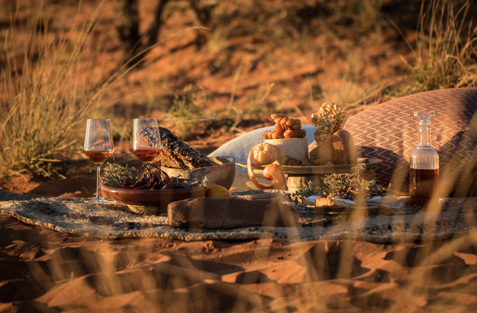 Dining on the dunes at Tswalu Kalahari